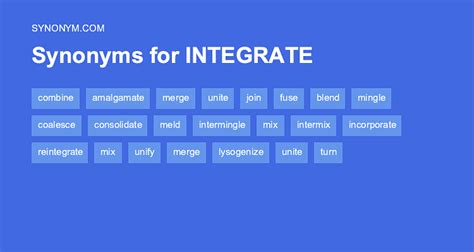 define integrate synonym